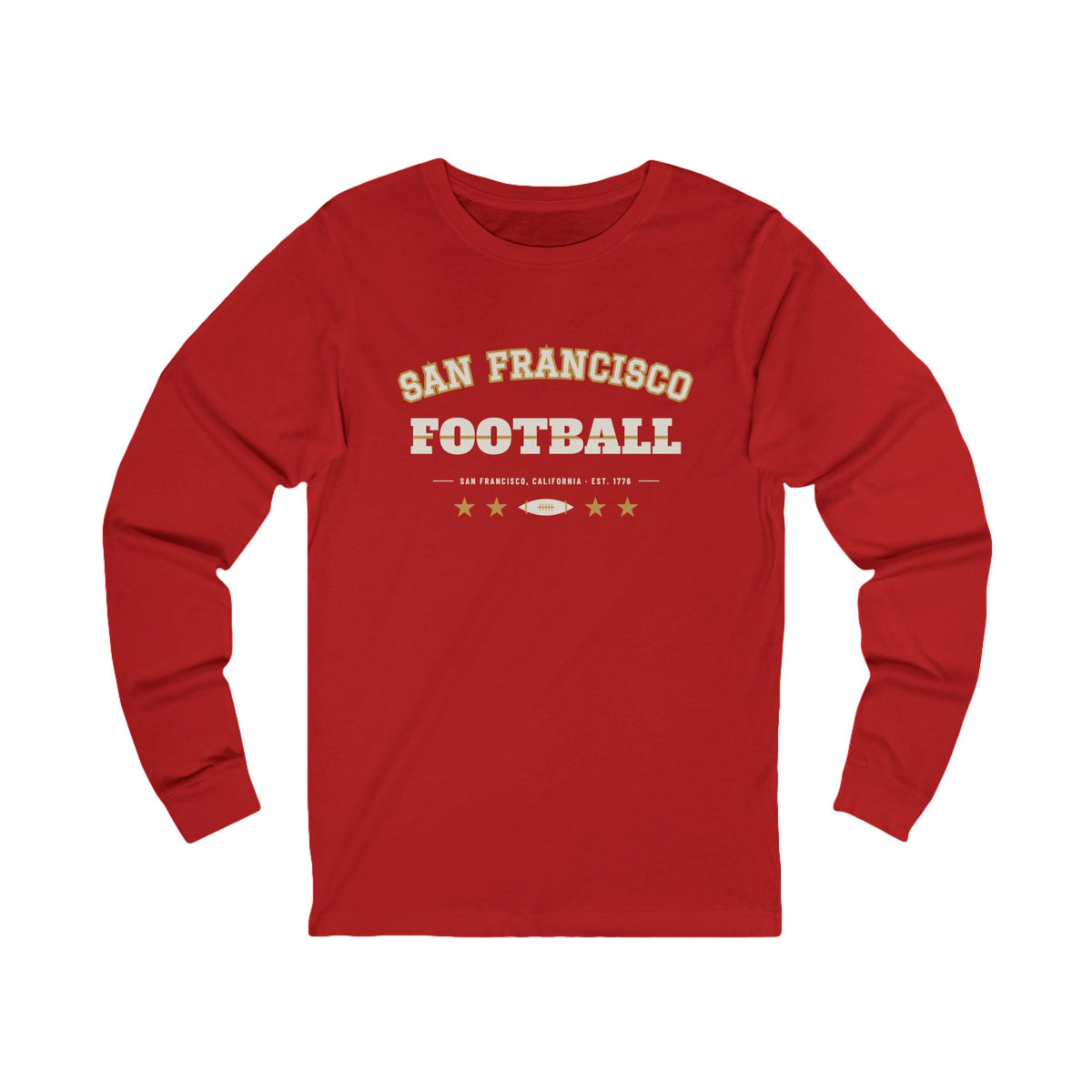 Retro Varsity Long Sleeve Tee — San Francisco Football Edition