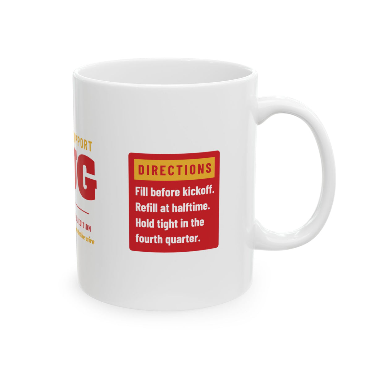 Emotional Support Mug — Kansas City Football Edition
