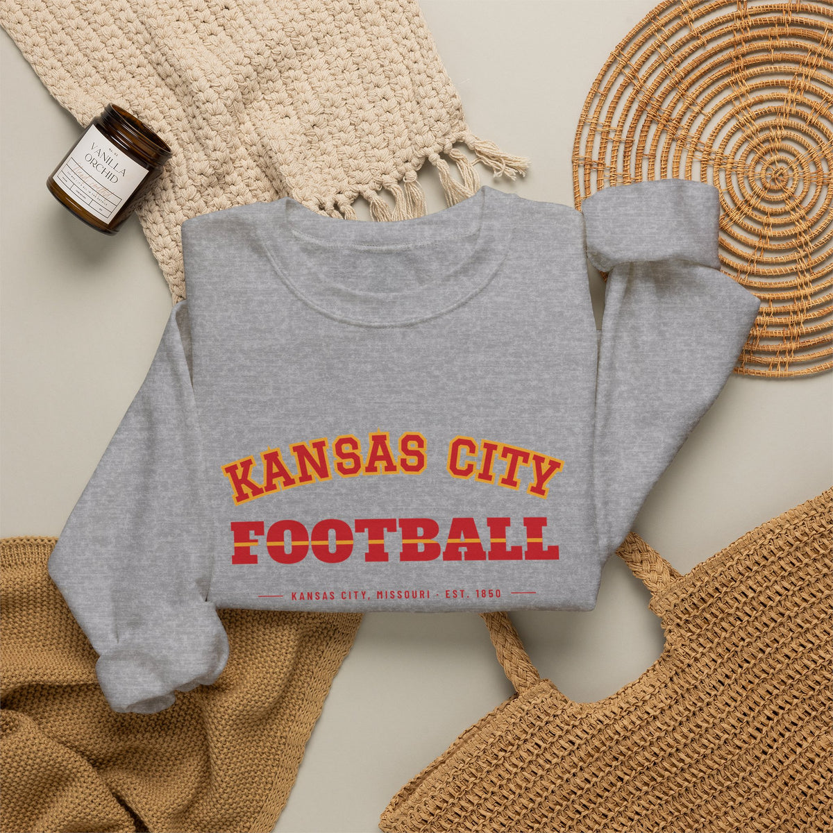 Retro Varsity Sweatshirt — Kansas City Football Edition