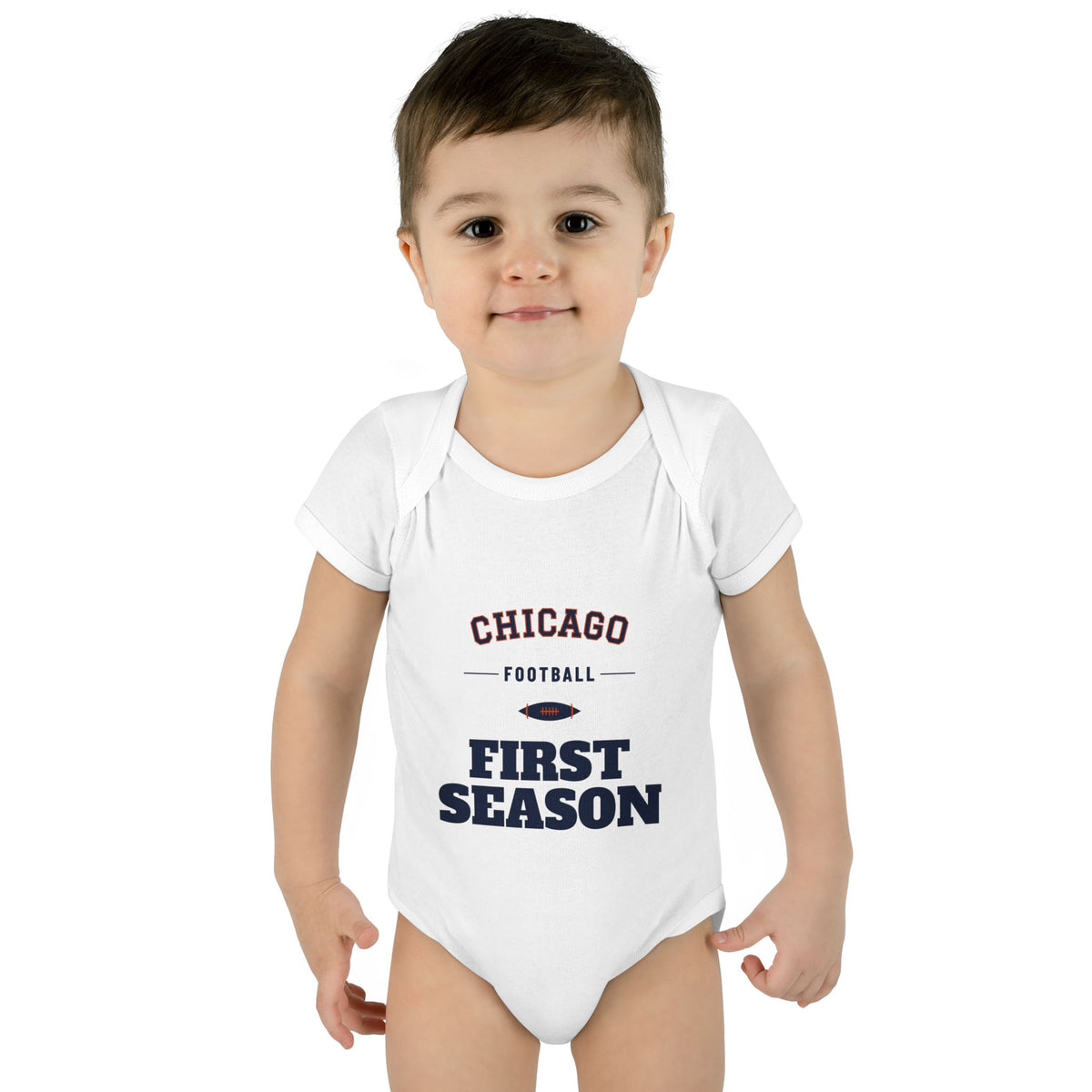 First Season Baby Bodysuit — Chicago Football Edition