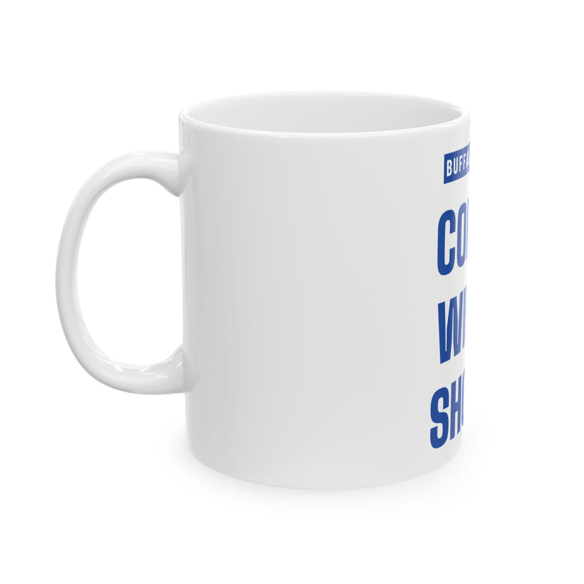 Coffee Wings Shovel Mug — Buffalo Football Edition