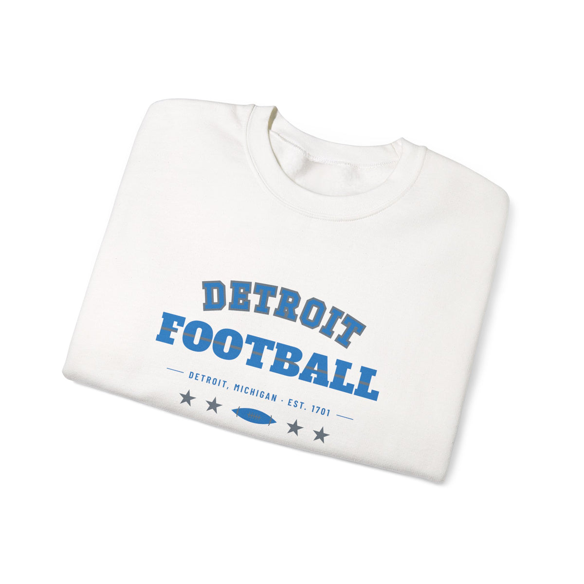 Retro Varsity Sweatshirt — Detroit Football Edition