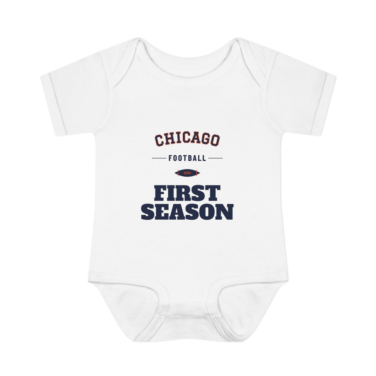First Season Baby Bodysuit — Chicago Football Edition