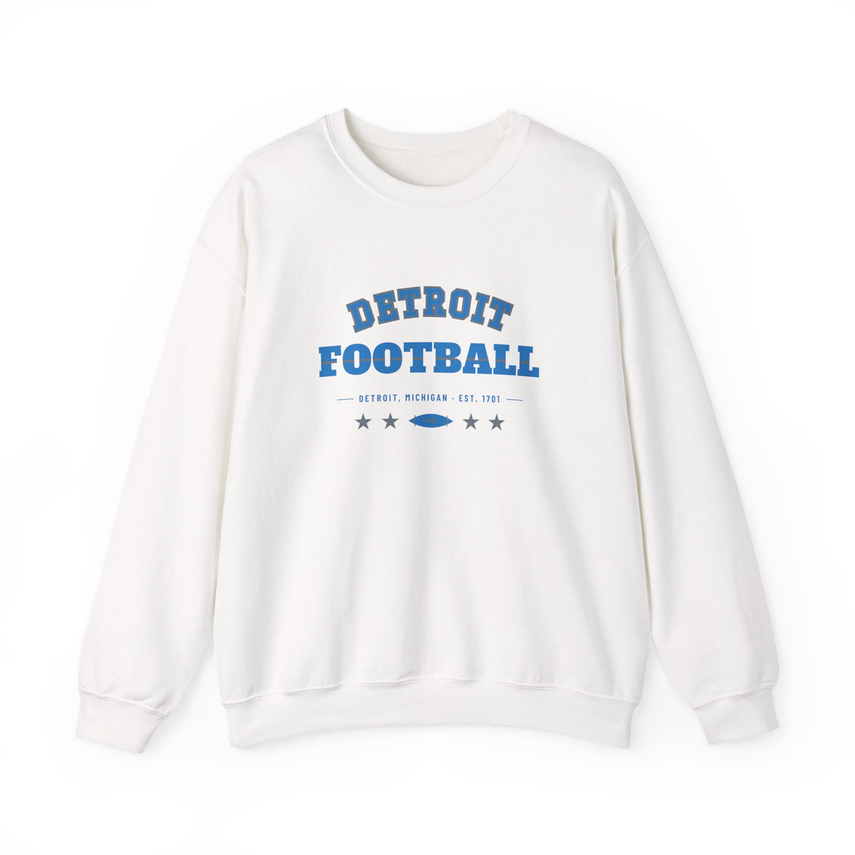 Retro Varsity Sweatshirt — Detroit Football Edition