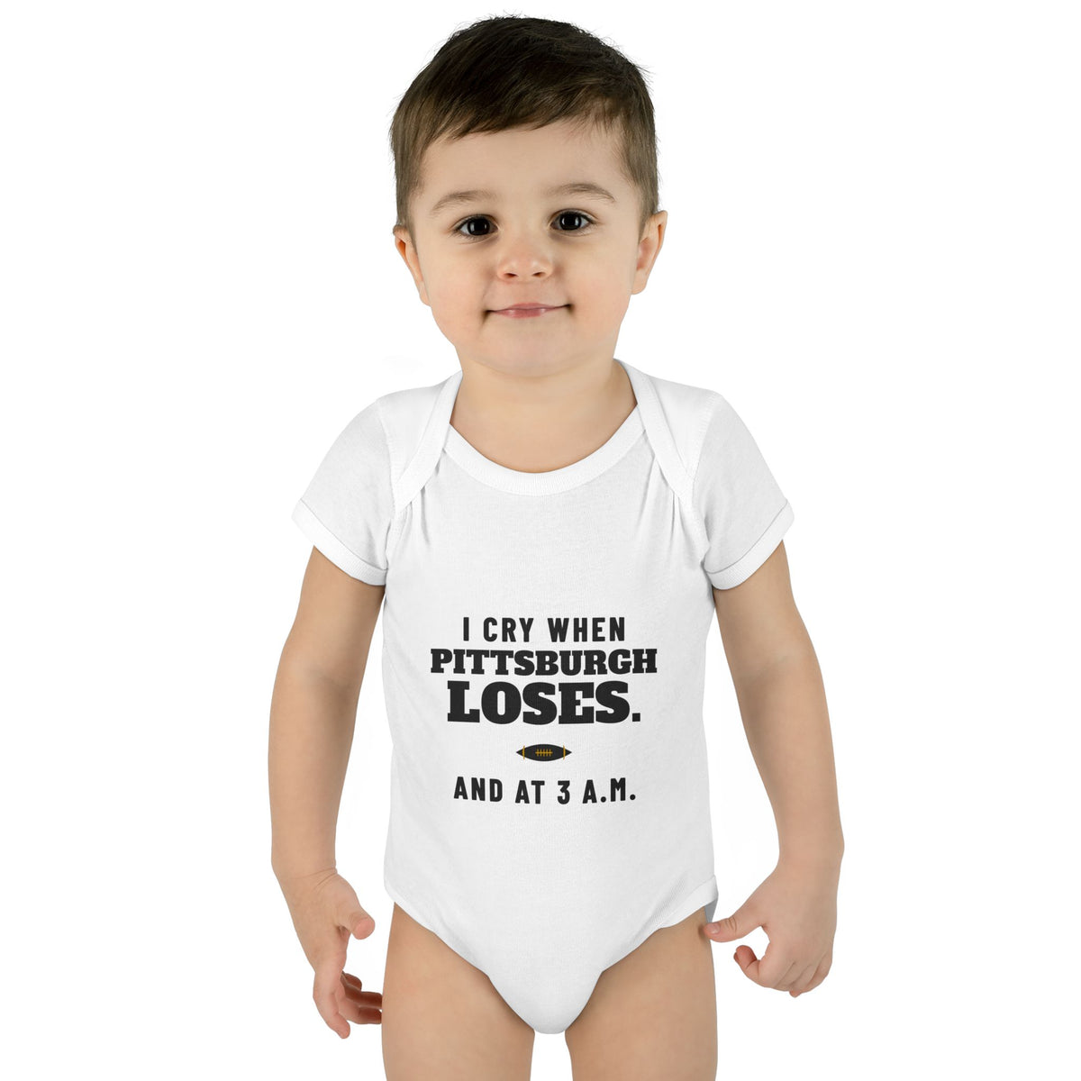 I Cry When Pittsburgh Loses Baby Bodysuit