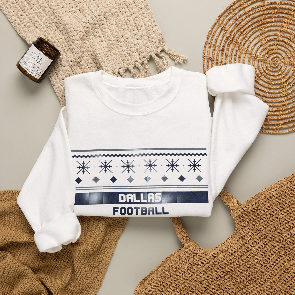 Ugly Sweater Sweatshirt — Dallas Football Edition