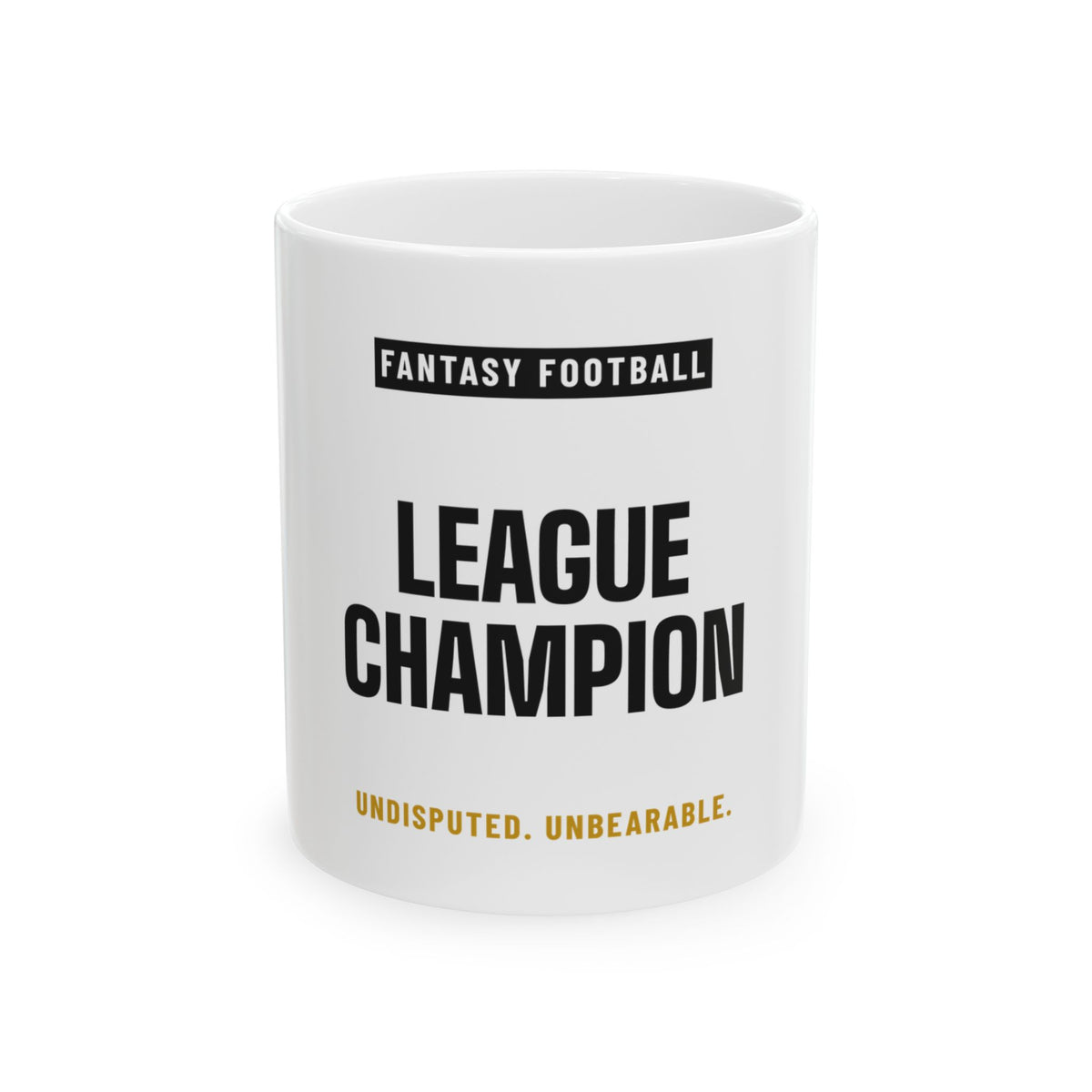 League Champion Mug — Fantasy Football Edition
