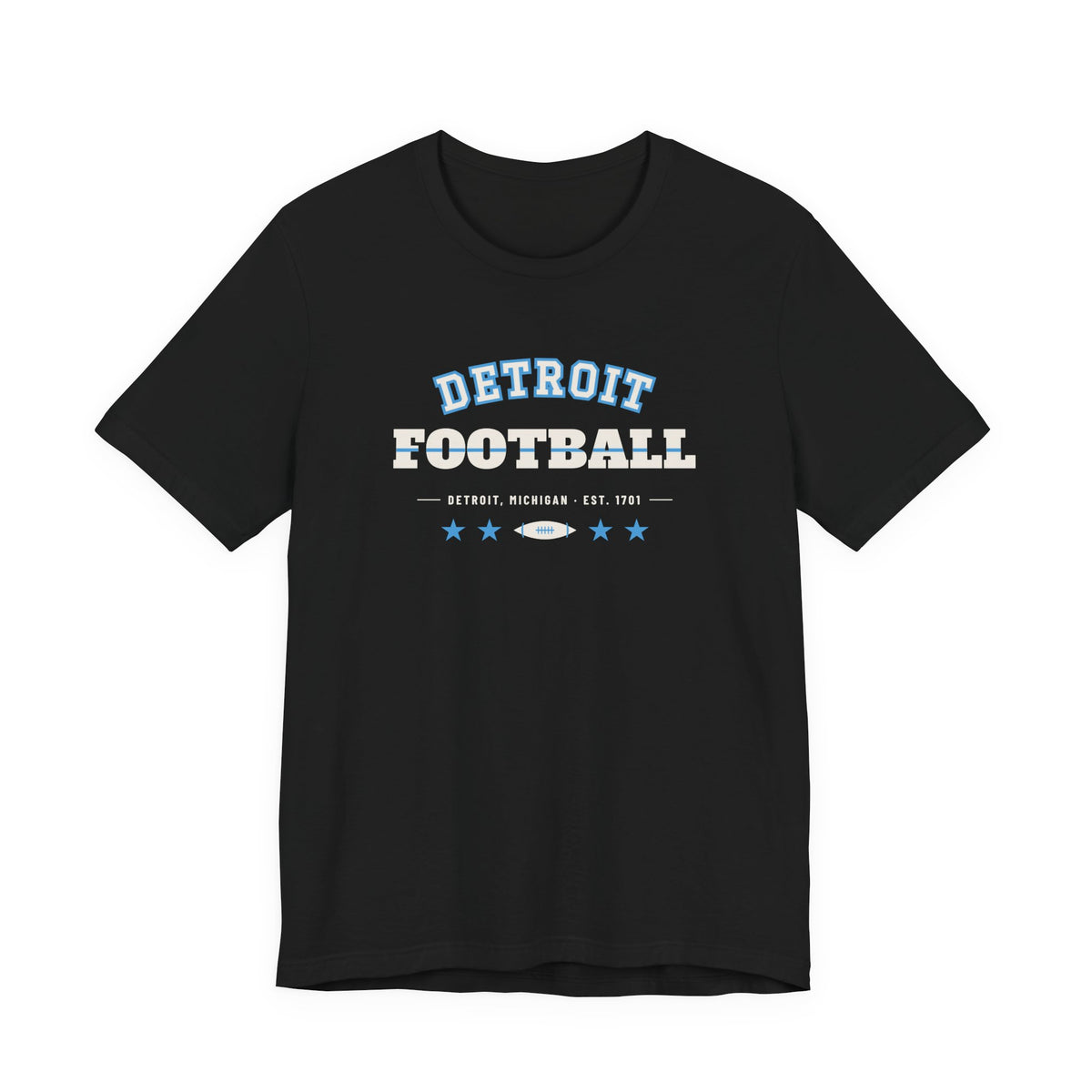 Retro Varsity Tee — Detroit Football Edition