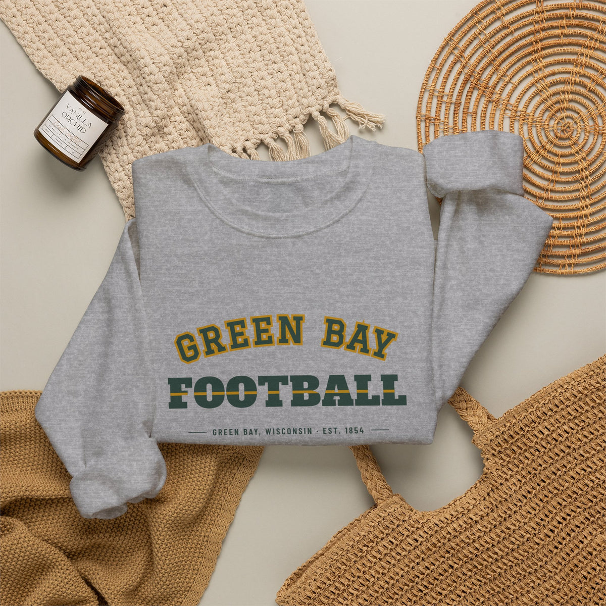 Retro Varsity Sweatshirt — Green Bay Football Edition