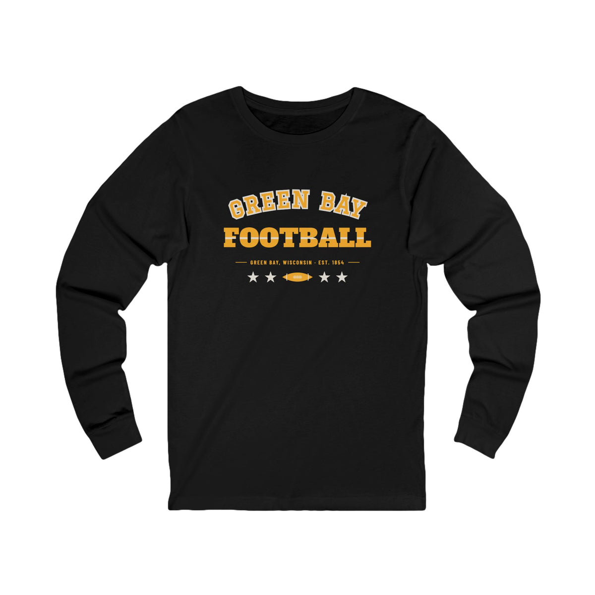 Retro Varsity Long Sleeve Tee — Green Bay Football Edition