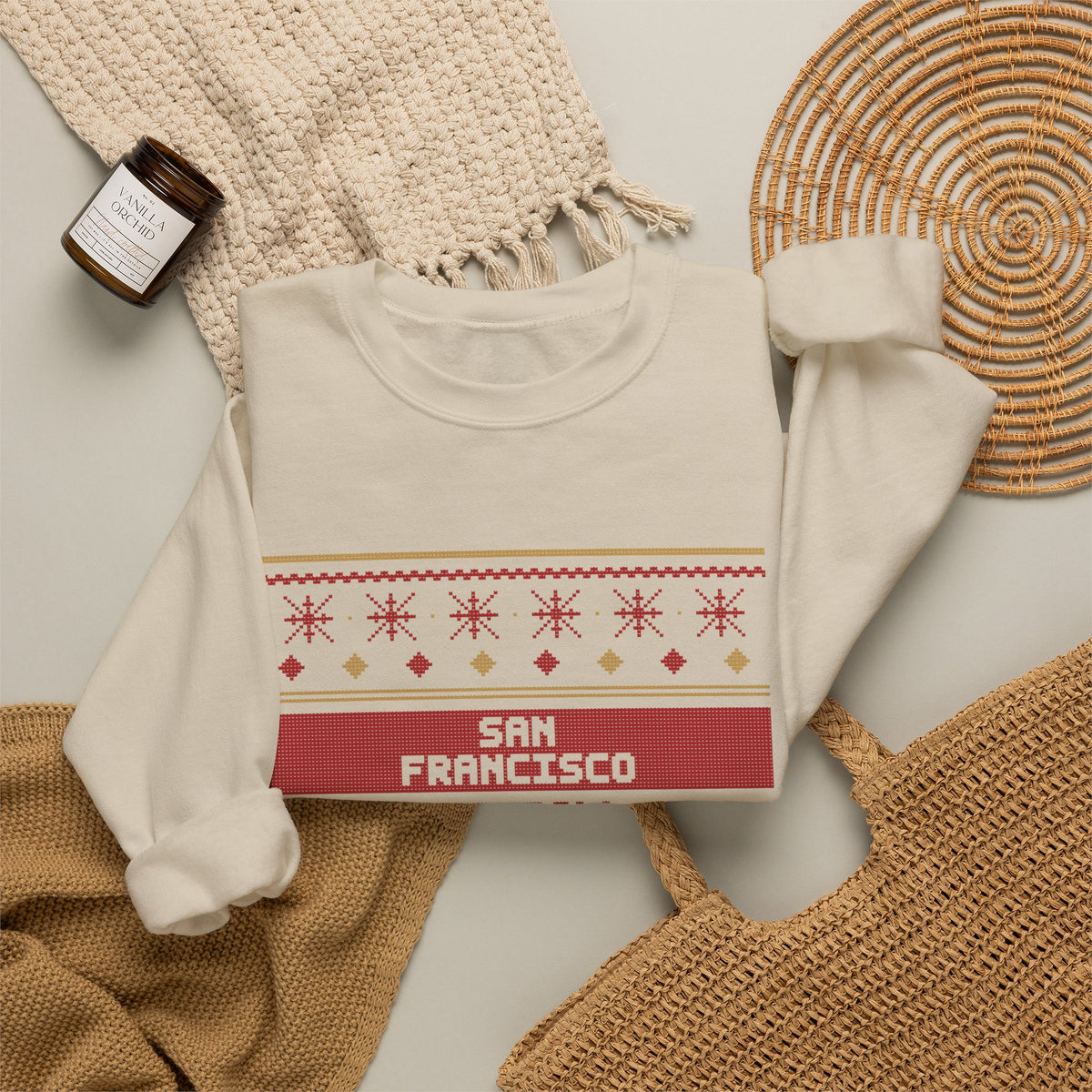 Ugly Sweater Sweatshirt — San Francisco Football Edition