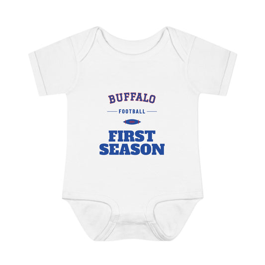 First Season Baby Bodysuit — Buffalo Football Edition