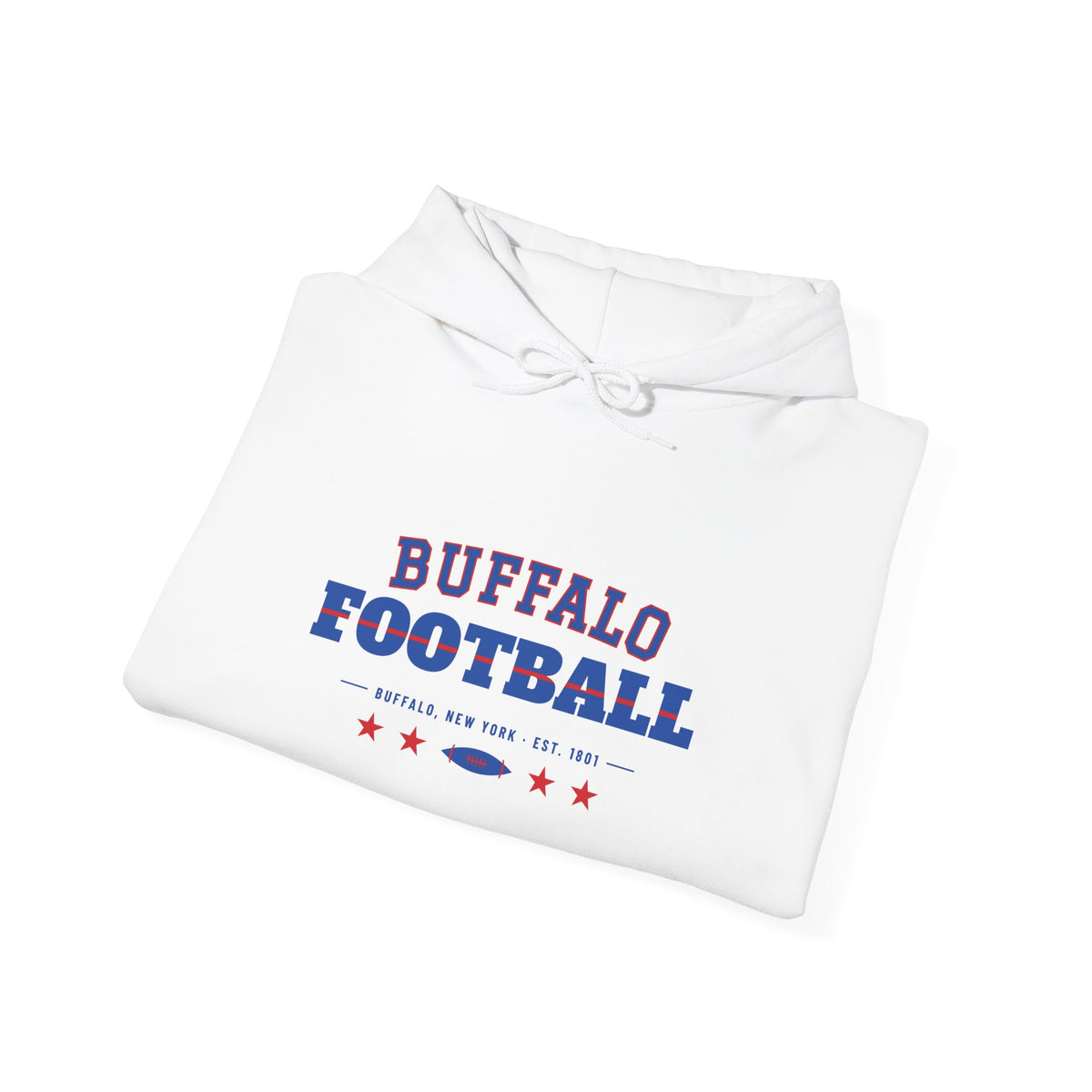 Retro Varsity Hoodie — Buffalo Football Edition