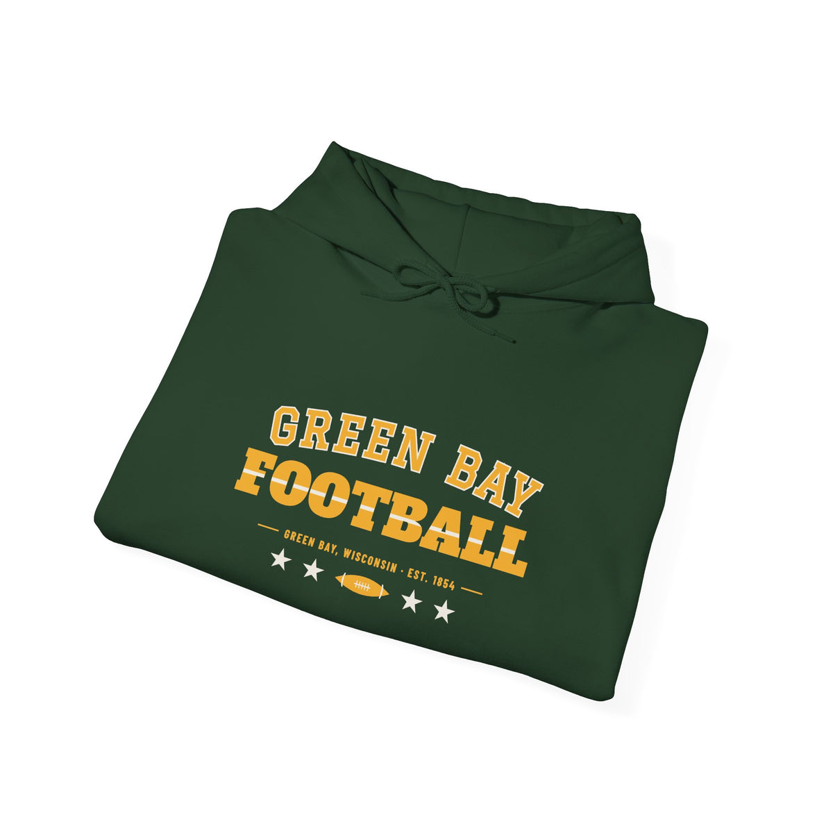 Retro Varsity Hoodie — Green Bay Football Edition