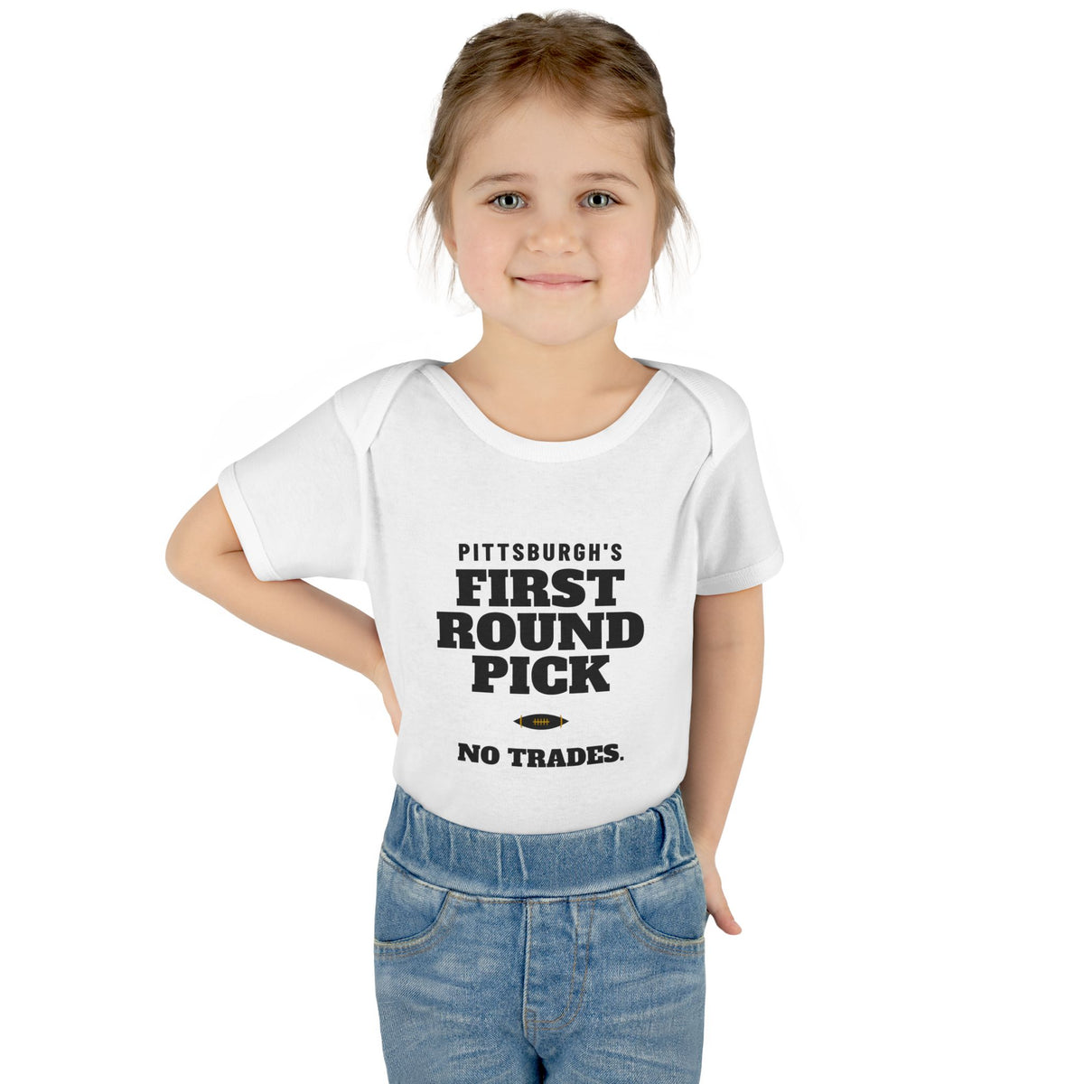 Pittsburgh's First Round Pick Baby Bodysuit
