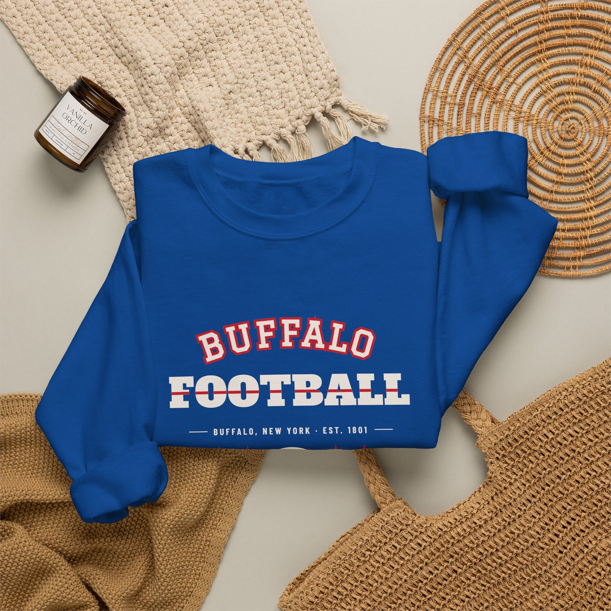 Retro Varsity Sweatshirt — Buffalo Football Edition
