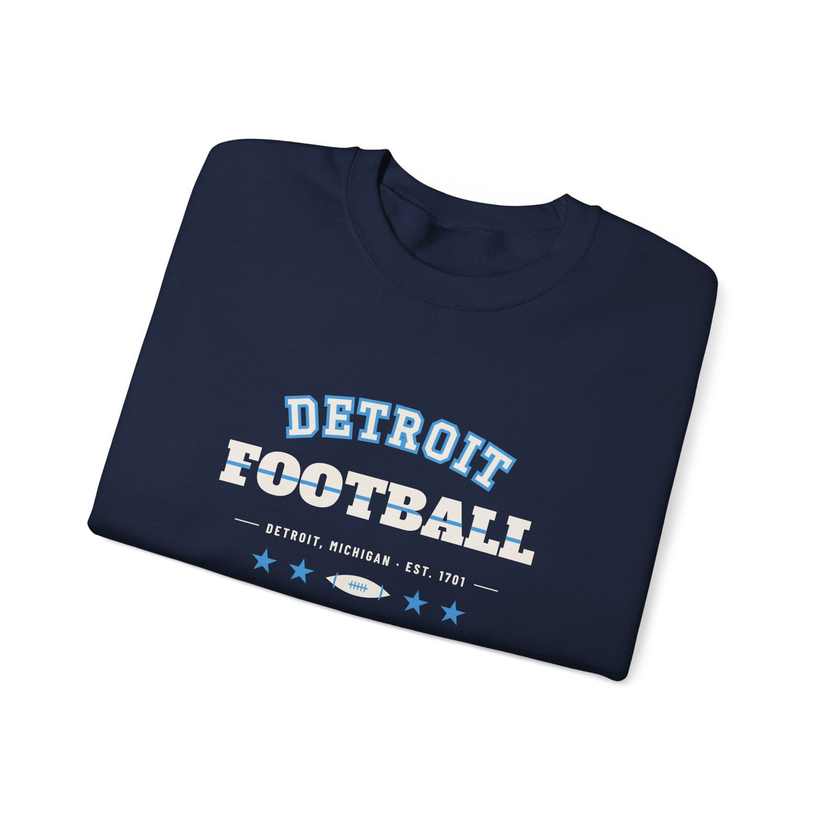 Retro Varsity Sweatshirt — Detroit Football Edition