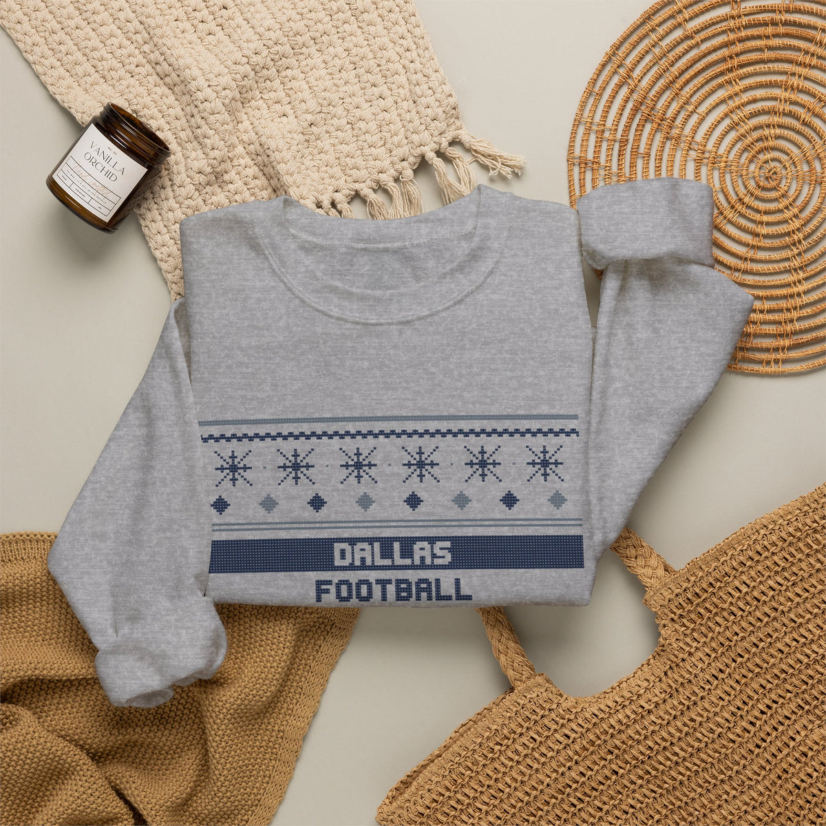 Ugly Sweater Sweatshirt — Dallas Football Edition