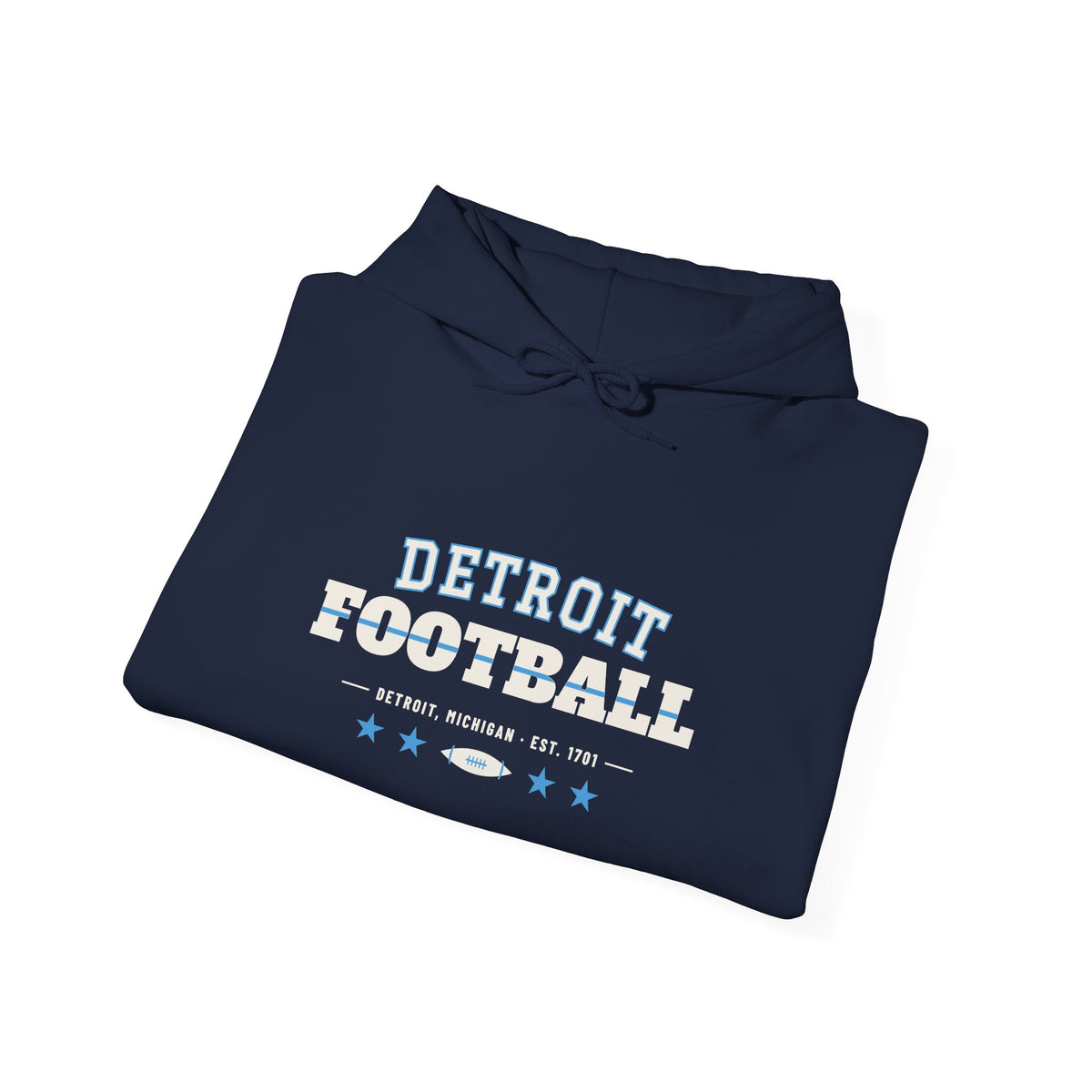 Retro Varsity Hoodie — Detroit Football Edition