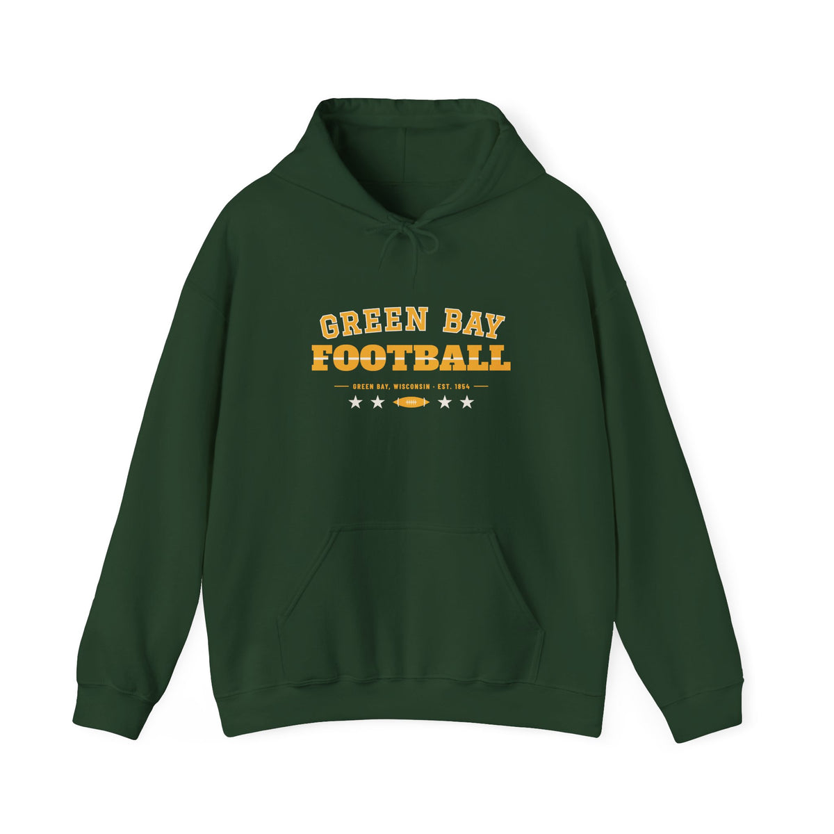 Retro Varsity Hoodie — Green Bay Football Edition