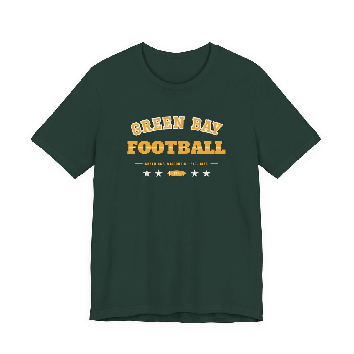 Retro Varsity Tee — Green Bay Football Edition