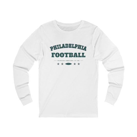 Retro Varsity Long Sleeve Tee — Philadelphia Football Edition