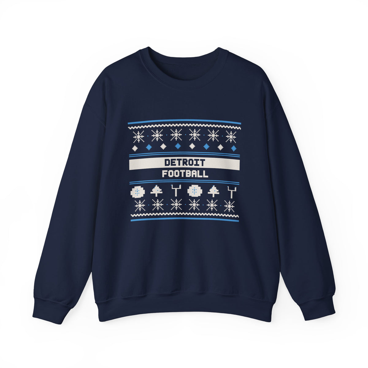 Ugly Sweater Sweatshirt — Detroit Football Edition