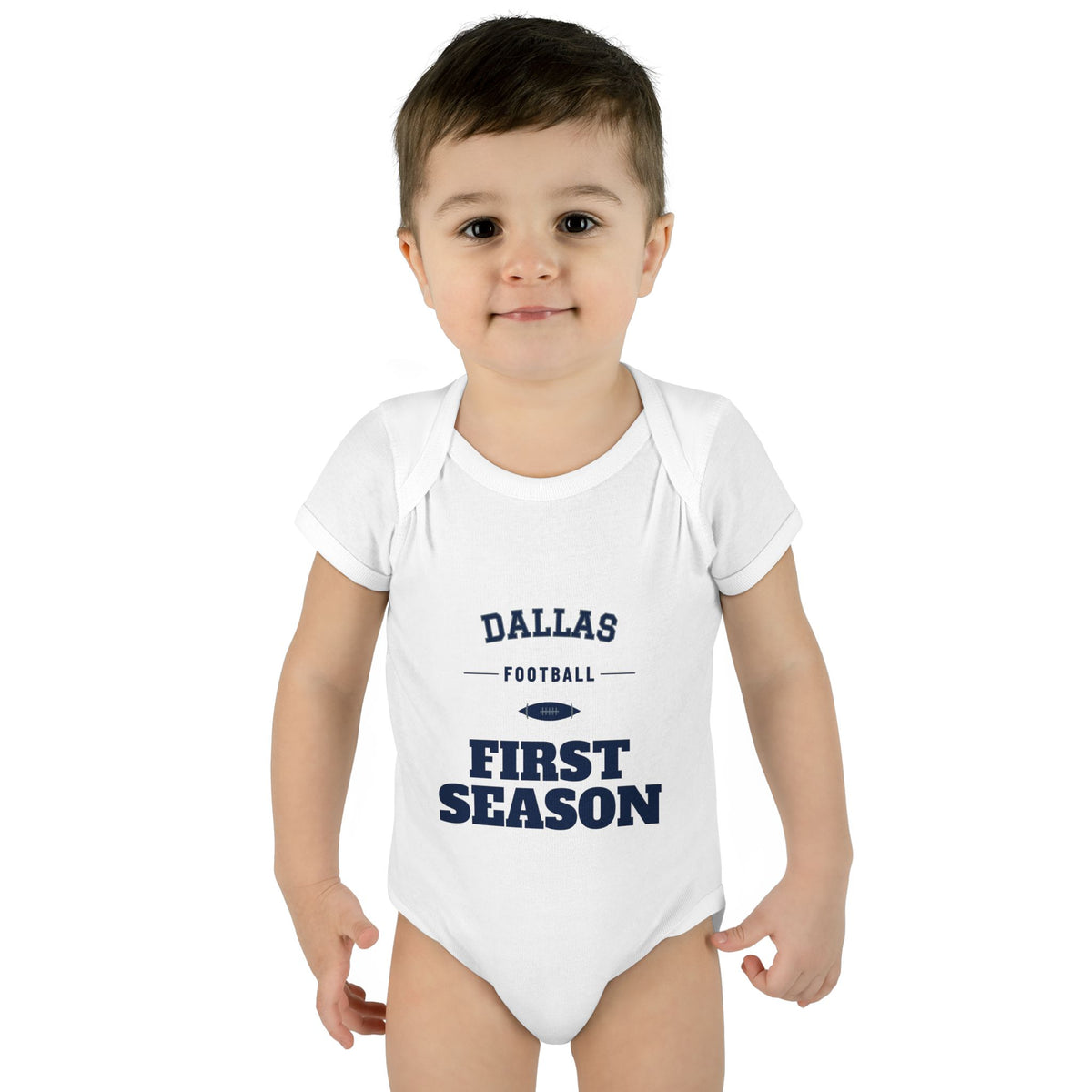 First Season Baby Bodysuit — Dallas Football Edition