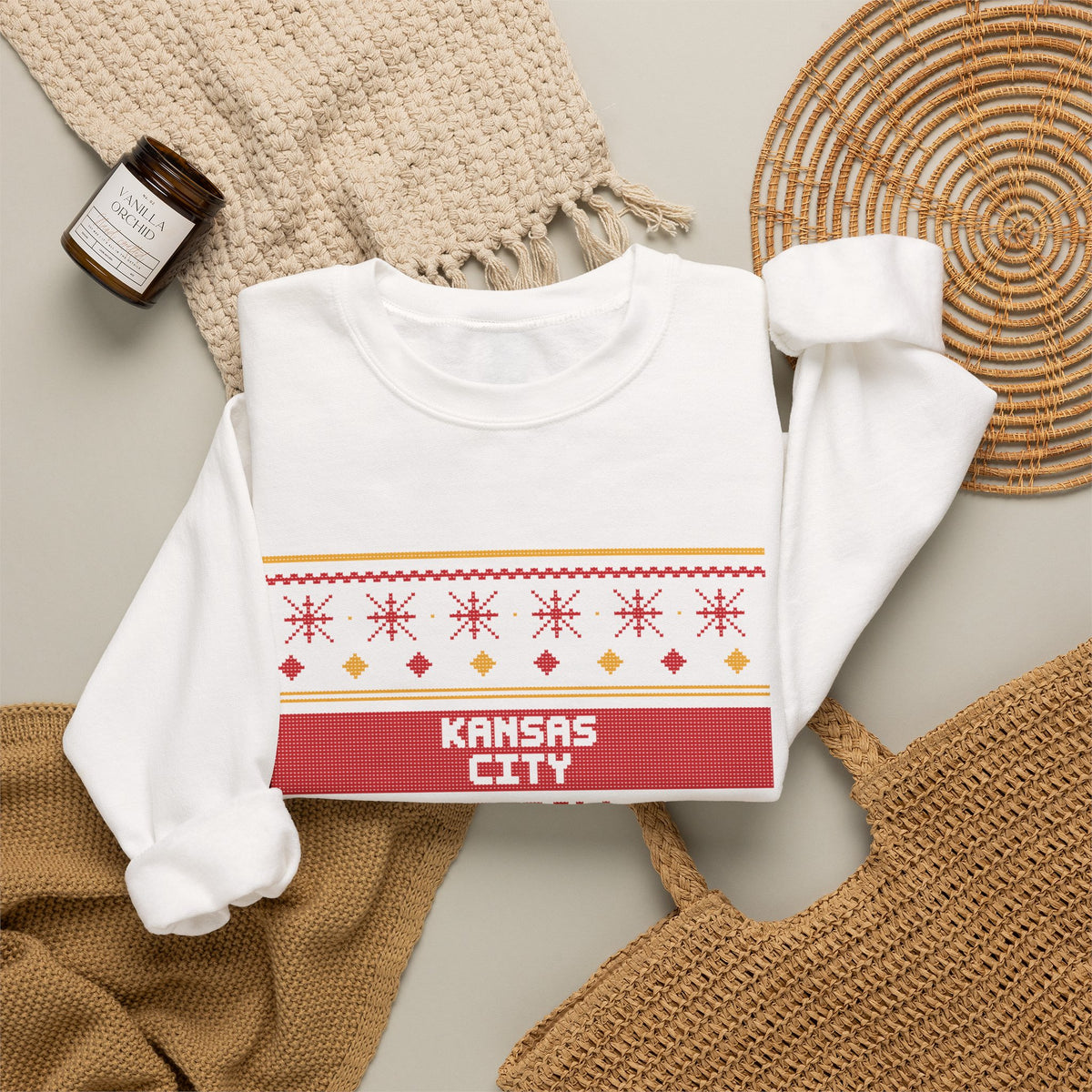 Ugly Sweater Sweatshirt — Kansas City Football Edition