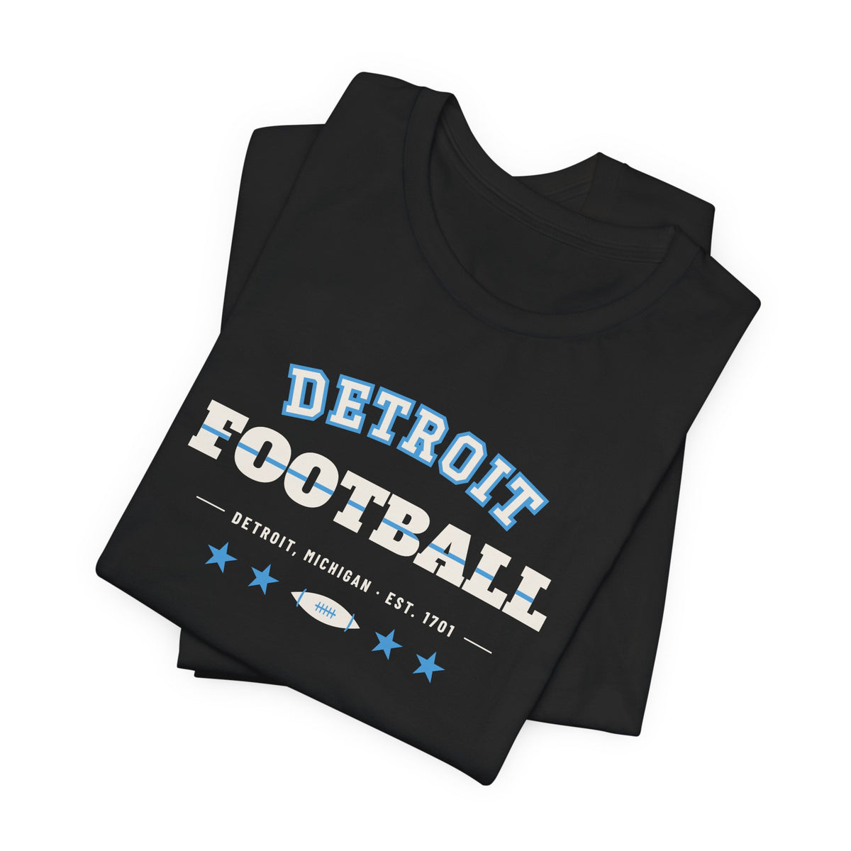 Retro Varsity Tee — Detroit Football Edition