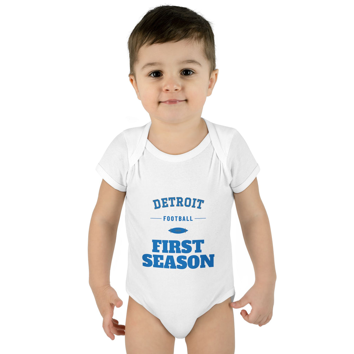 First Season Baby Bodysuit — Detroit Football Edition