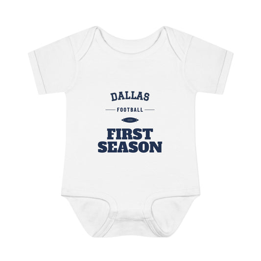 First Season Baby Bodysuit — Dallas Football Edition