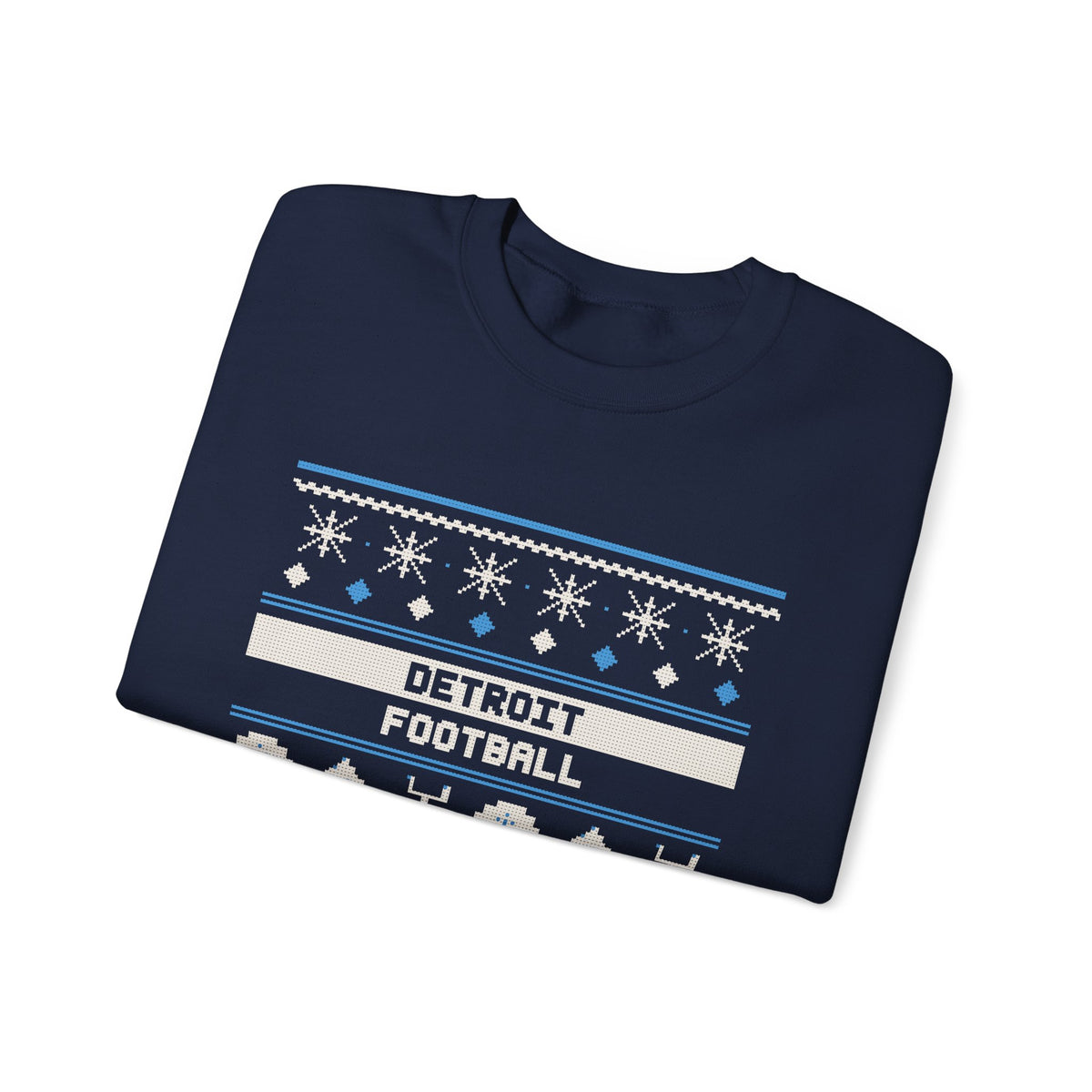 Ugly Sweater Sweatshirt — Detroit Football Edition