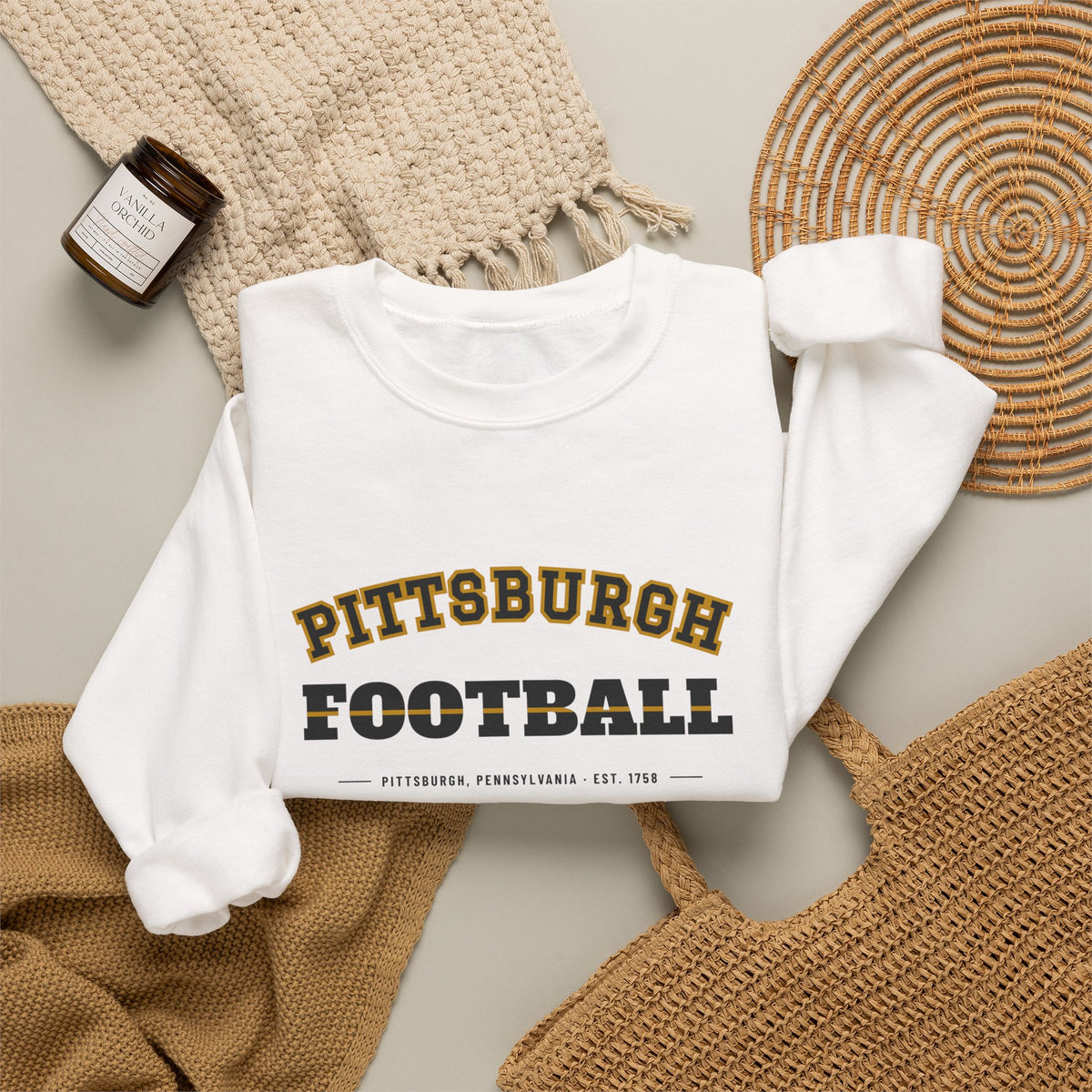 Retro Varsity Sweatshirt — Pittsburgh Football Edition