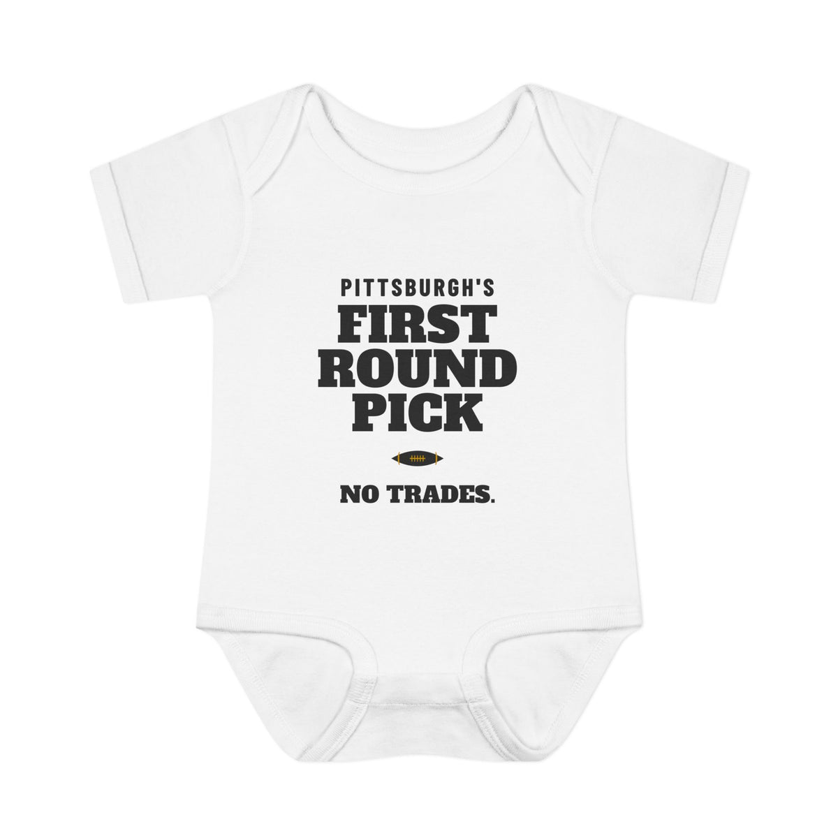 Pittsburgh's First Round Pick Baby Bodysuit