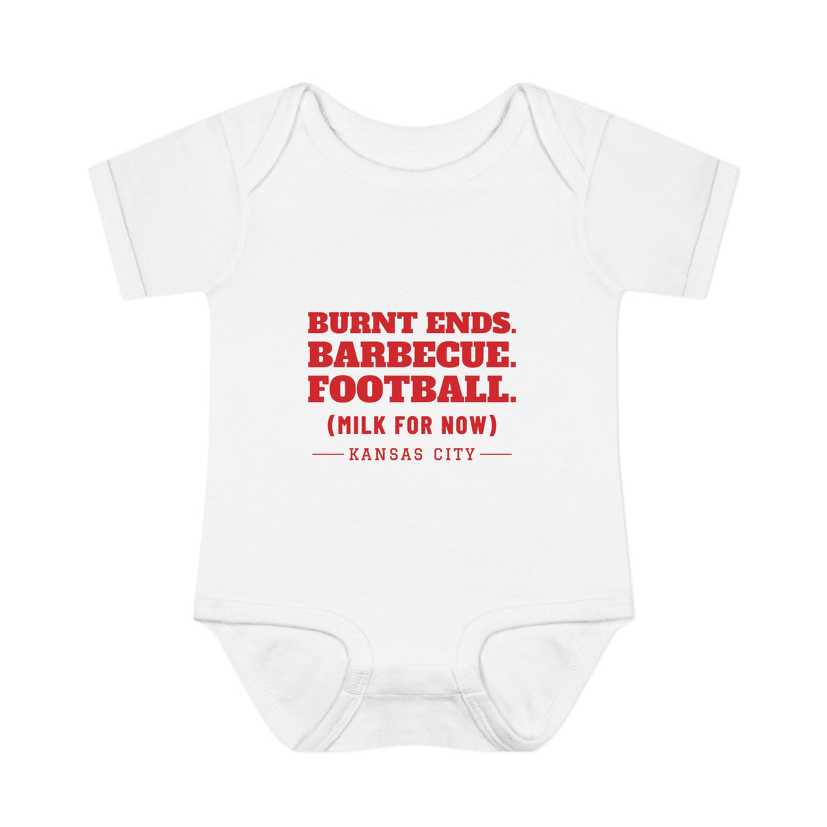 Milk For Now Baby Bodysuit — Kansas City Football Edition