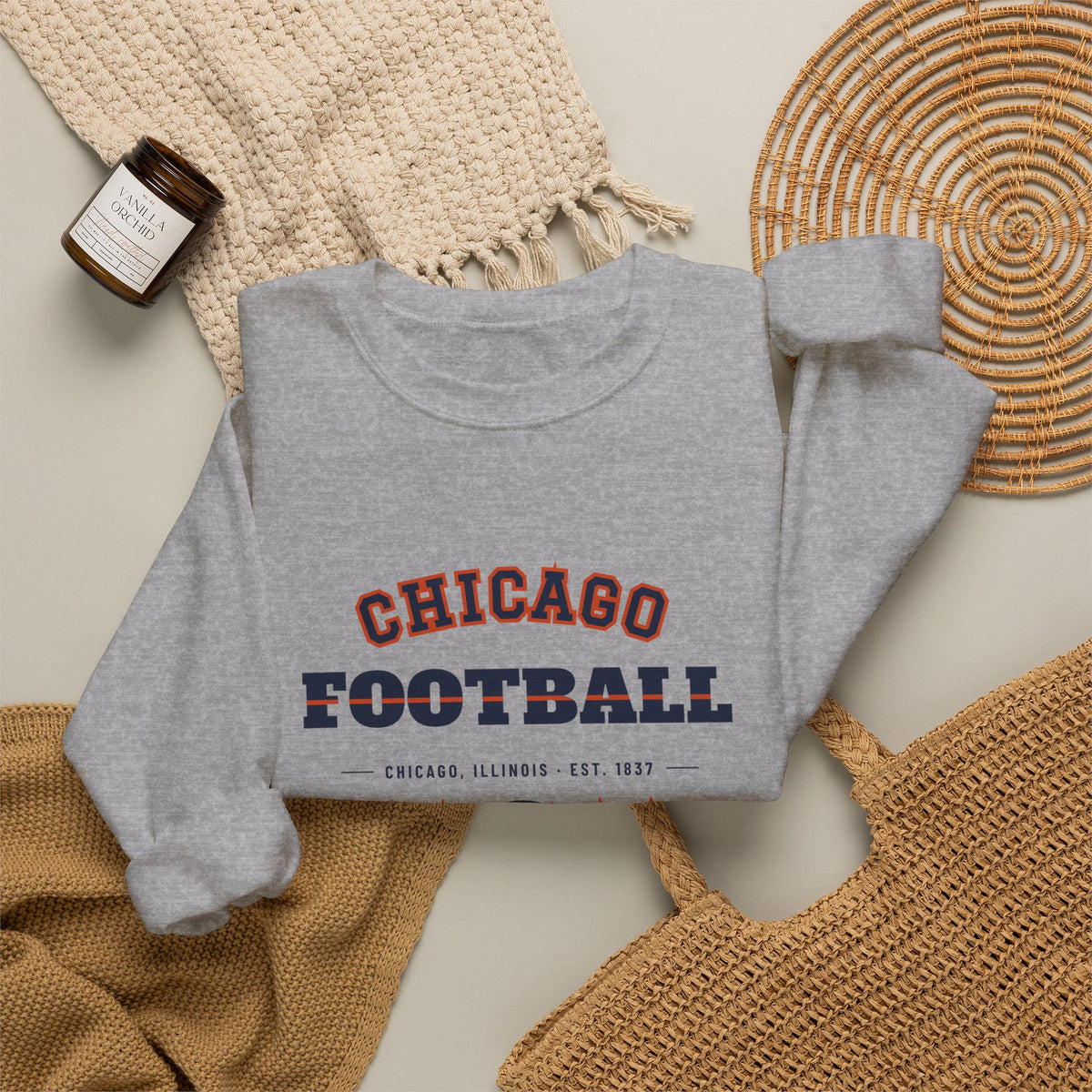 Retro Varsity Sweatshirt — Chicago Football Edition