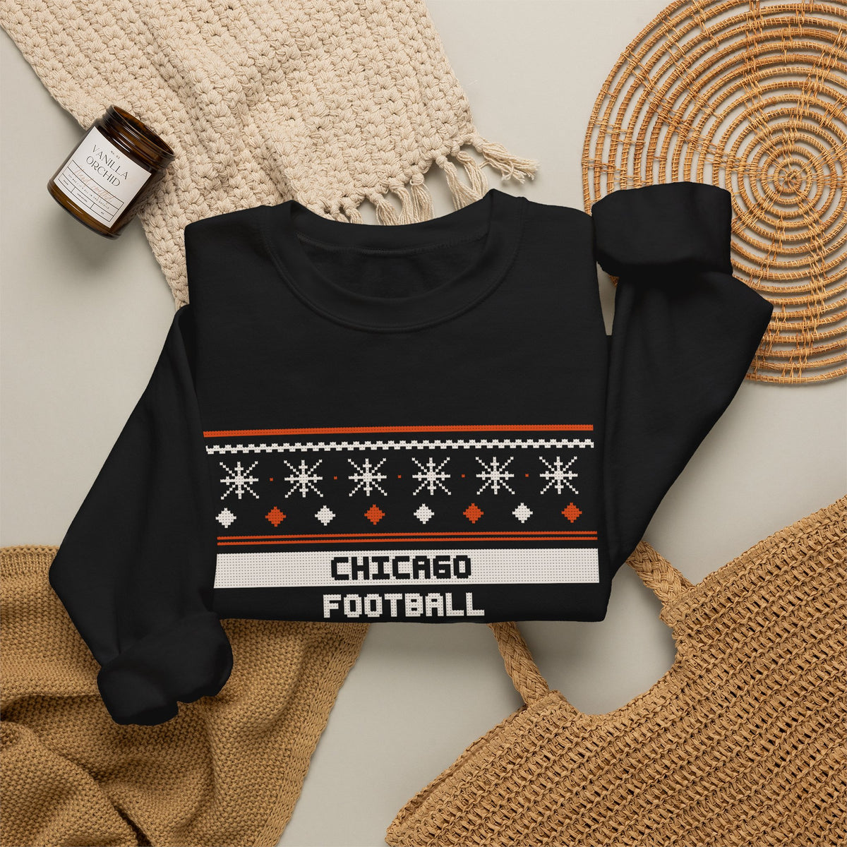 Ugly Sweater Sweatshirt — Chicago Football Edition