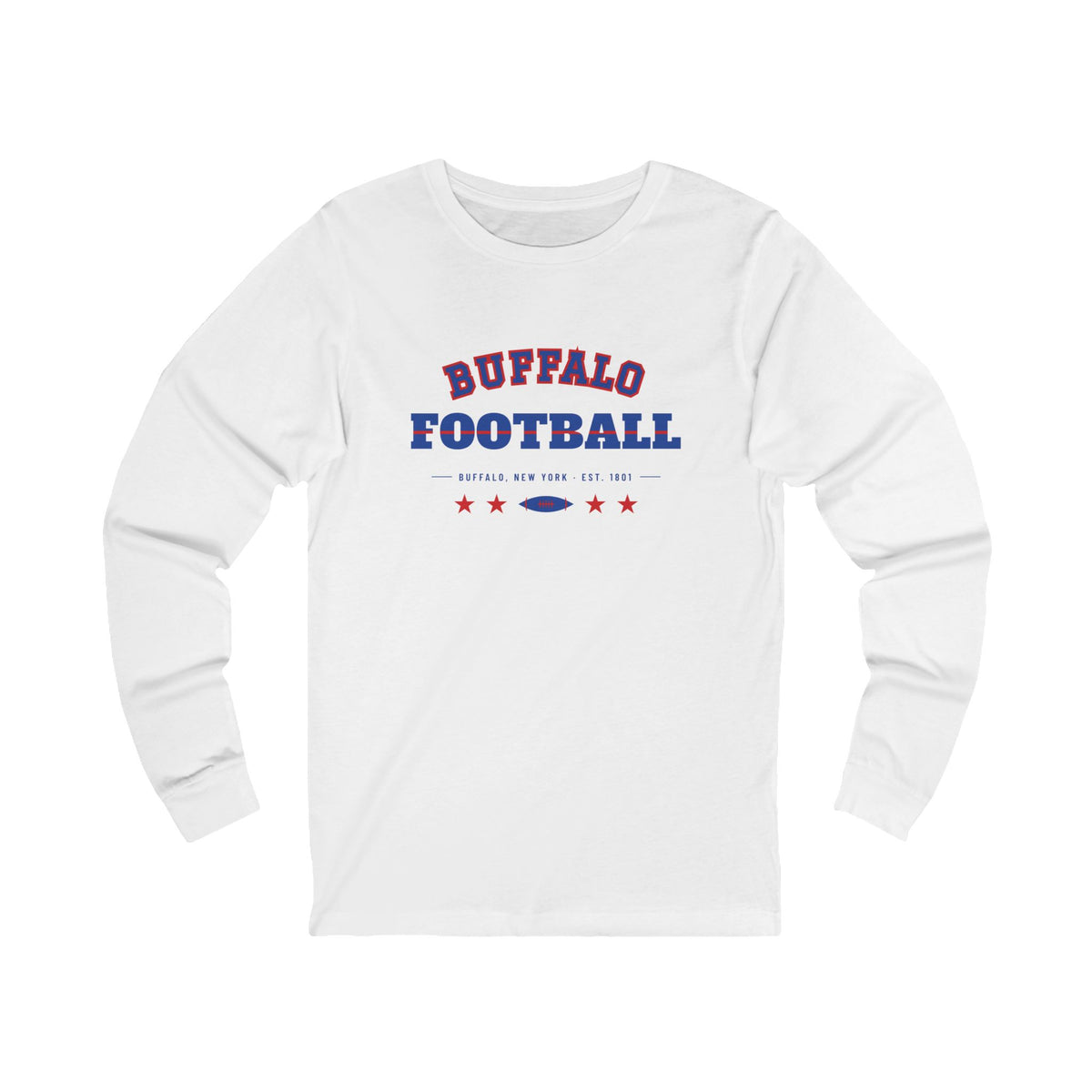 Retro Varsity Long Sleeve Tee — Buffalo Football Edition