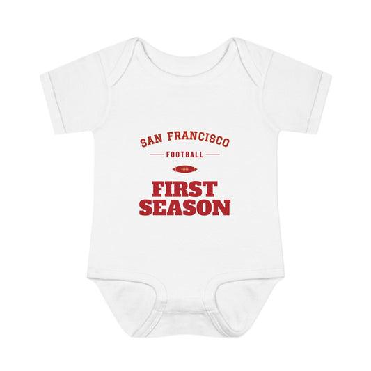 First Season Baby Bodysuit — San Francisco Football Edition