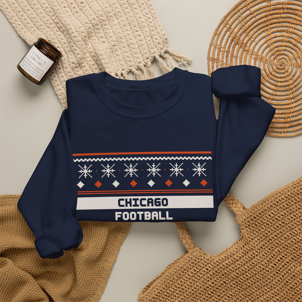 Ugly Sweater Sweatshirt — Chicago Football Edition