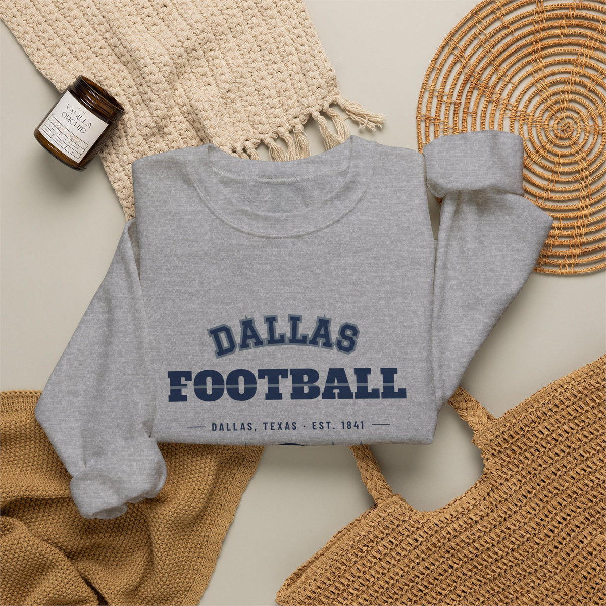 Retro Varsity Sweatshirt — Dallas Football Edition