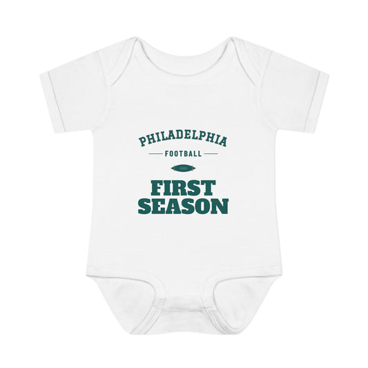 First Season Baby Bodysuit — Philadelphia Football Edition