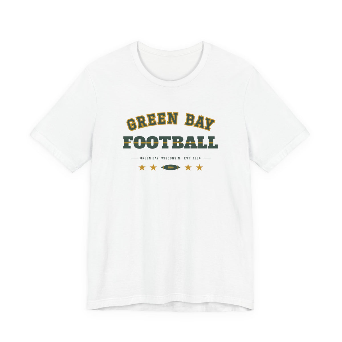 Retro Varsity Tee — Green Bay Football Edition