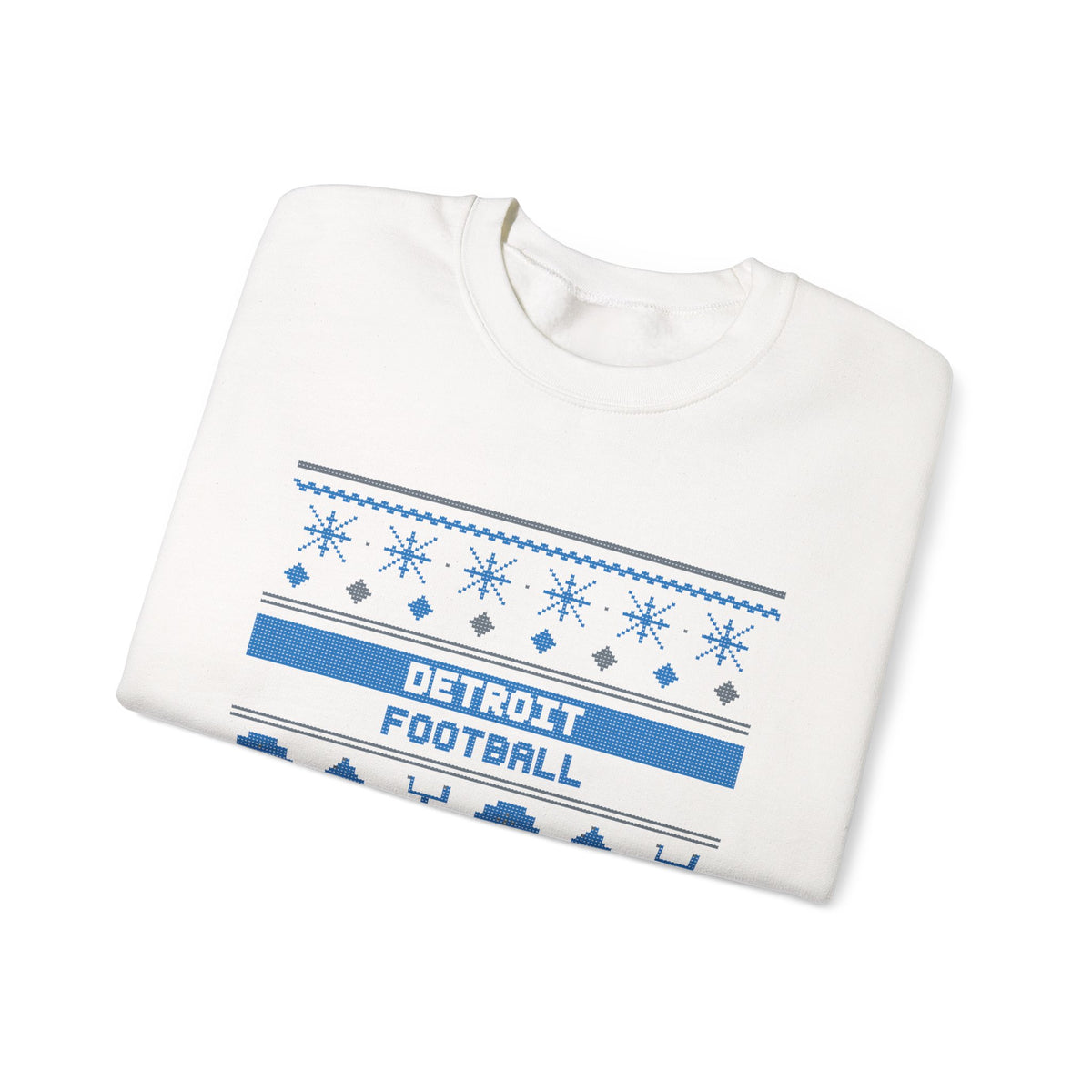 Ugly Sweater Sweatshirt — Detroit Football Edition