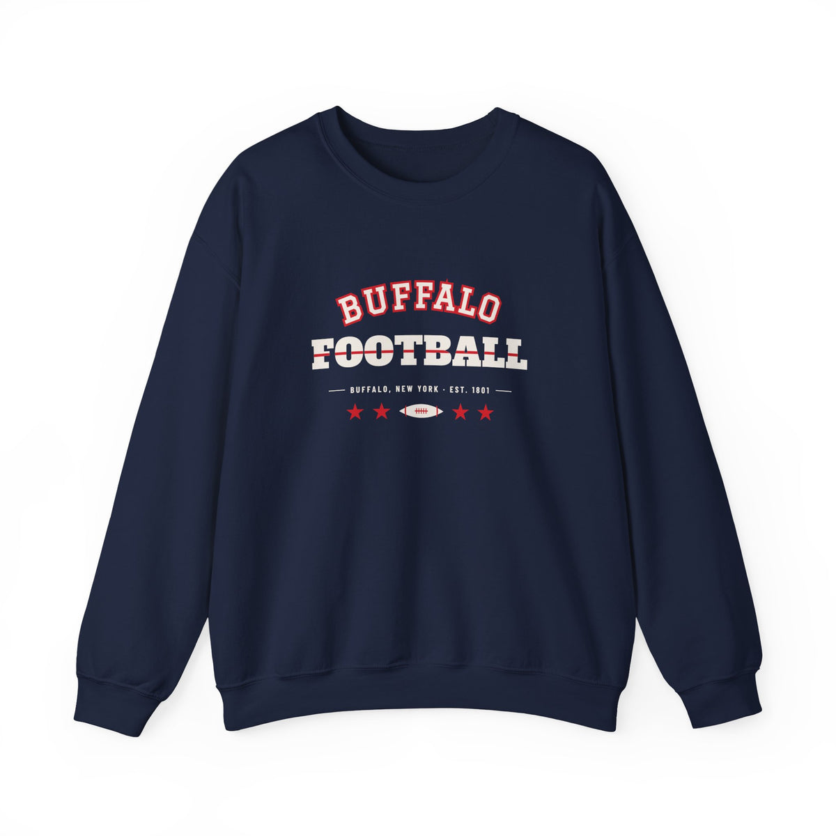 Retro Varsity Sweatshirt — Buffalo Football Edition