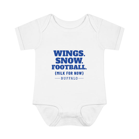 Milk For Now Baby Bodysuit — Buffalo Football Edition