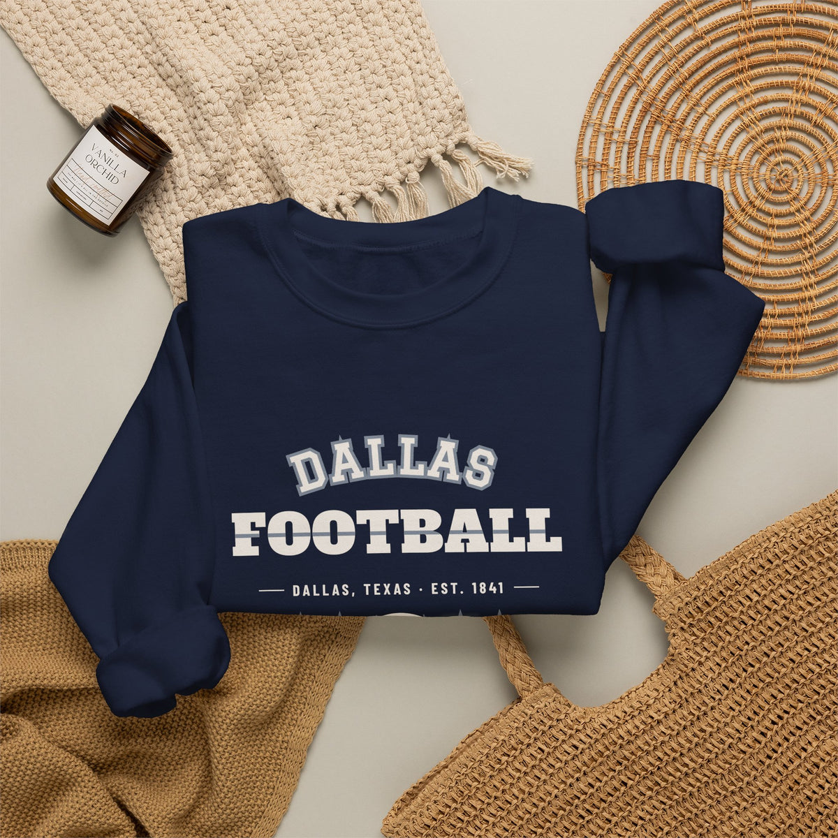 Retro Varsity Sweatshirt — Dallas Football Edition