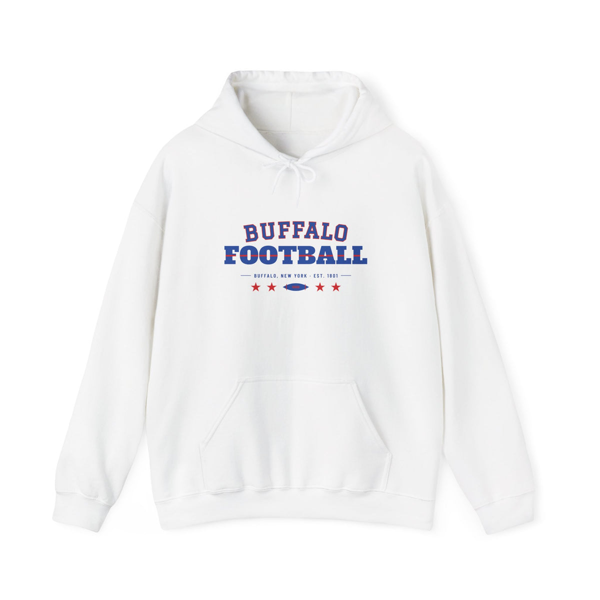 Retro Varsity Hoodie — Buffalo Football Edition