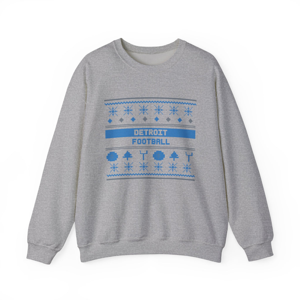 Ugly Sweater Sweatshirt — Detroit Football Edition